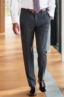Pantaloni Cassino uomo principe di Galles grigio 2